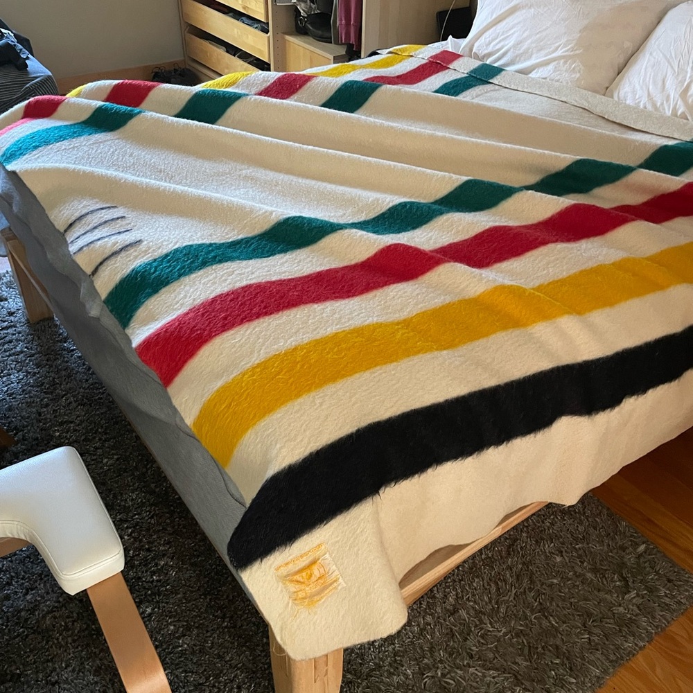 Vintage Hudson Bay Blanket - 4 point.